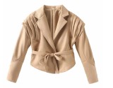 Women's American Retro Casual Faux Leather Jacket