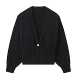 Women's V-Neck Button Knitting Cardigan