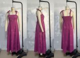 Solid Color Strap A-Line Casual Loose Dress