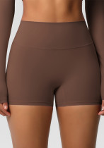 Women Solid Yoga Running Fitness Shorts