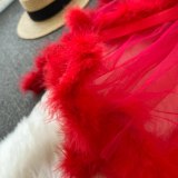 Women See-Through Mesh Furry Sexy Lingerie