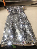 Women Spring and Summer Sexy Strapless Sequin Dress