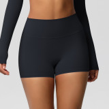 Women Solid Yoga Running Fitness Shorts