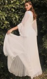 Women Sexy Deep V Long Sleeve Dress