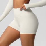 Women Solid Yoga Running Fitness Shorts