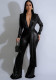 Women Sexy V-Neck Long Sleeve Party Jumpsuit