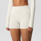 Women Solid Yoga Running Fitness Shorts