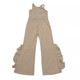 Plus Size Women pleated jumpsuit