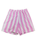 Plus Size Women striped print long-sleeved Top and shorts Two Piece Set