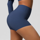 Women Solid Yoga Running Fitness Shorts