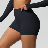 Women Solid Yoga Running Fitness Shorts