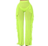 Women See-Through Lace Pants
