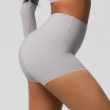 Women Solid Yoga Running Fitness Shorts