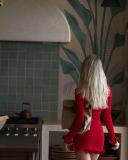 Sexy Tight Fitting Ruffle Knitting Long-Sleeved Autumn And Winter Dress