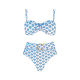 Women Heart Print Print Two Pieces Swimsuit