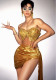 Women Sexy Strapless Rhinestone Chain Top and Mini Skirt Two Piece