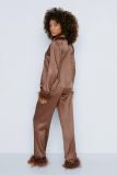 Women Pajamas Feather Casual Home Clothes Pajama Set
