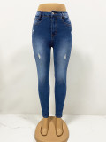 Women Spring Stretchy Denim Pants