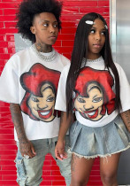 Women hip-hop fun printed short-sleeved T-shirt Women hip-hop fun printed short-sleeved T-shirt