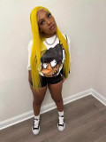 Women hip-hop fun printed short-sleeved T-shirt