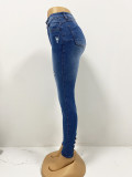 Women Spring Stretchy Denim Pants