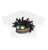 Women hip-hop fun printed short-sleeved T-shirt