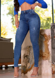 Women Spring Stretchy Denim Pants