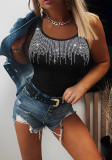 Women white lace vest
