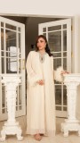 Women Round Neck Diamond Furry Patchwork Pleated Elegant Solid Dress