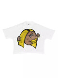 Women hip-hop fun printed short-sleeved T-shirt