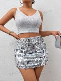 Sequined fashion women sexy short skirts