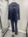 Autumn and winter fashion Casual Professional women's blazer pants two-piece suit