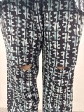 Africa Printed Fashion Casual Loose long-sleeved shirt and trousers two-piece suit for women