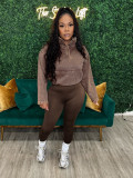 Women Sports Casual Top+Pants Two-piece Set