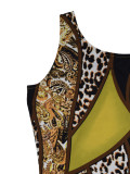 Women Summer Print Sleeve Dress