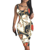 Women Summer Print Sleeve Dress