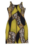 Women Summer Print Sleeve Dress