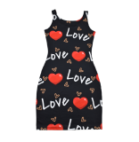 Women Summer Print Sleeve Dress