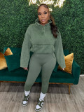 Women Sports Casual Top+Pants Two-piece Set