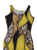 Women Summer Print Sleeve Dress