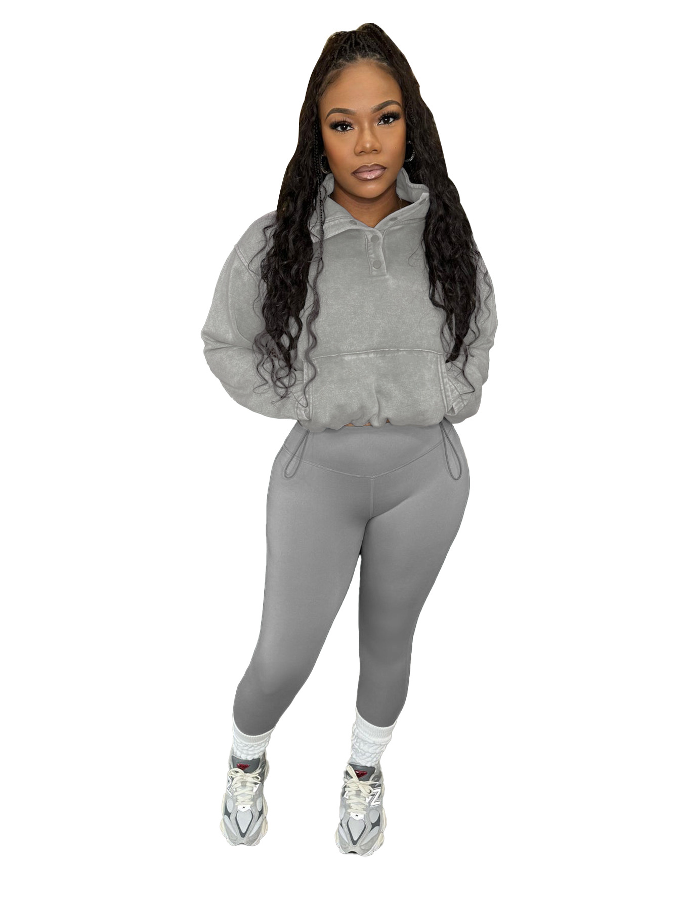Women Sports Casual Top+Pants Two-piece Set