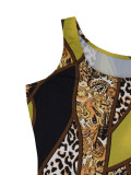 Women Summer Print Sleeve Dress