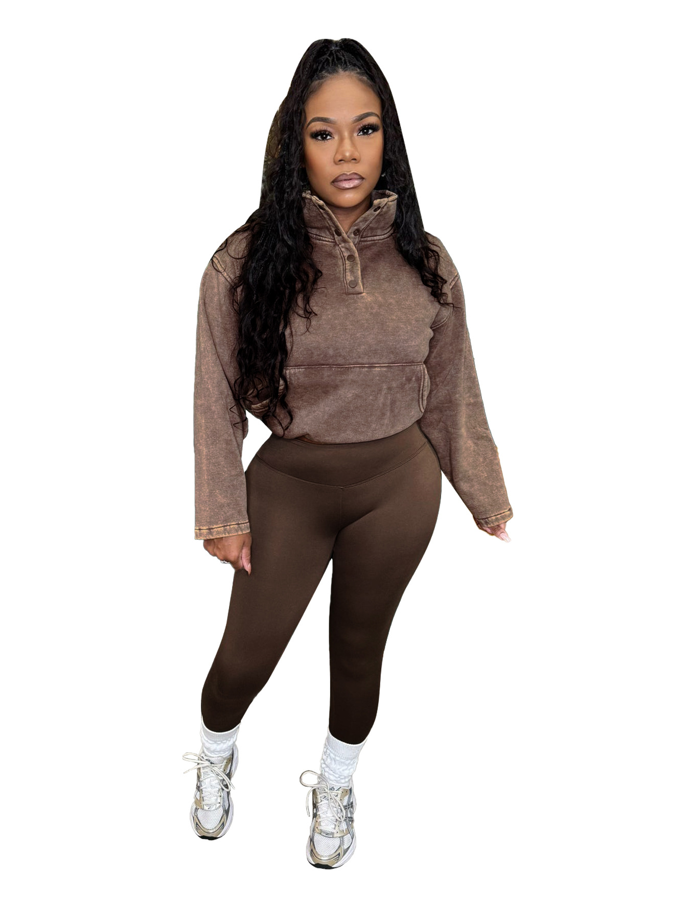 Women Sports Casual Top+Pants Two-piece Set