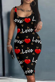 Women Summer Print Sleeve Dress