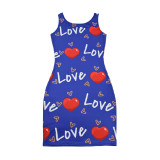 Women Summer Print Sleeve Dress