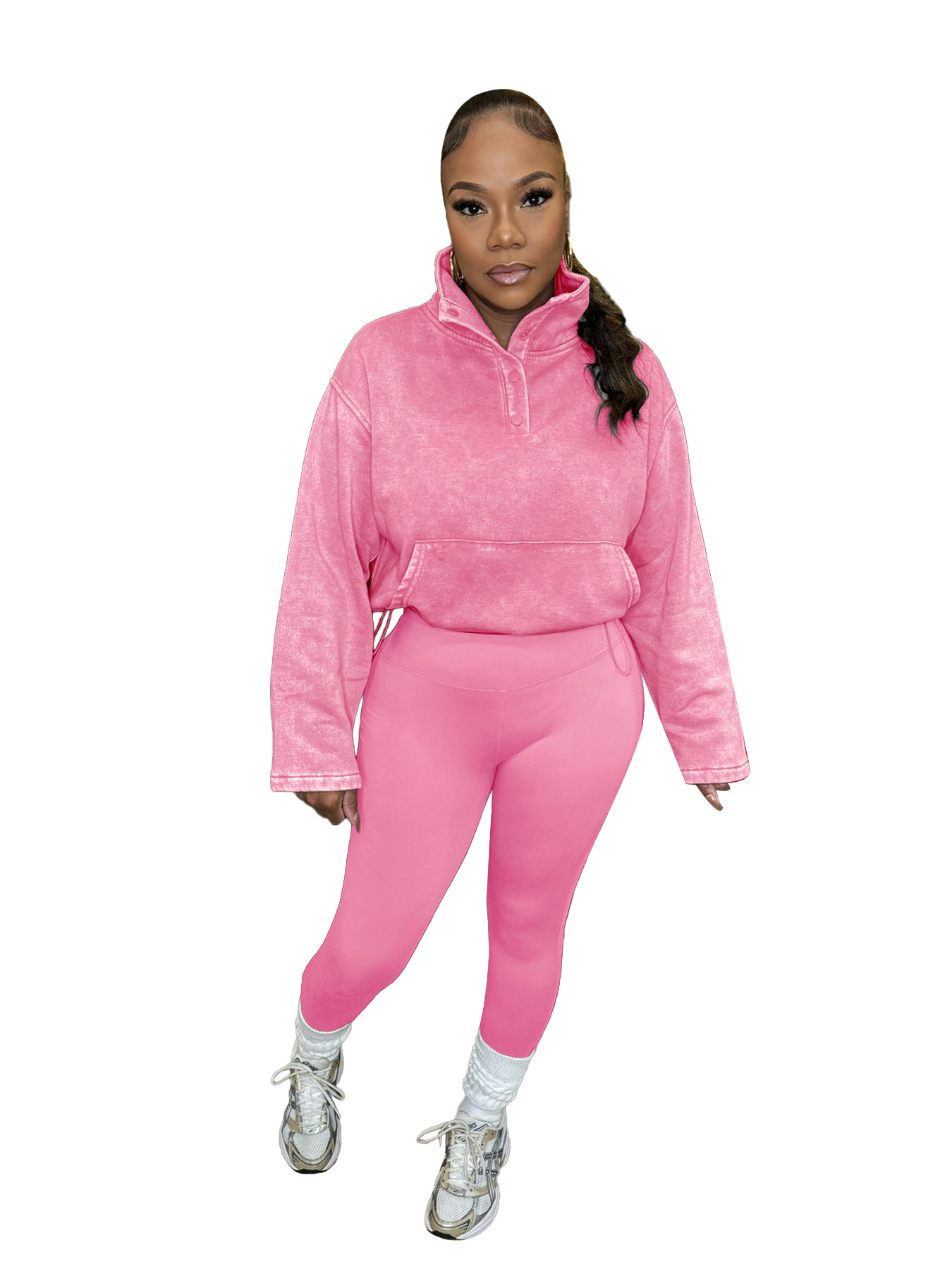 Women Sports Casual Top+Pants Two-piece Set