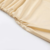 Strap Sexy Slit Fishtail Women Chic Slim Long Dress