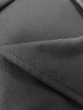 Women's Fashion Career Long Sleeve Turndown Collar Zipper Top Wide Leg Pants Solid Color Suit