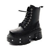 Women thick-soled punk Martin boots