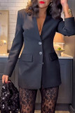 Spring And Autumn Fashion Long-Sleeved Blazer Casual Loose Lace Trousers Two-Piece Suits